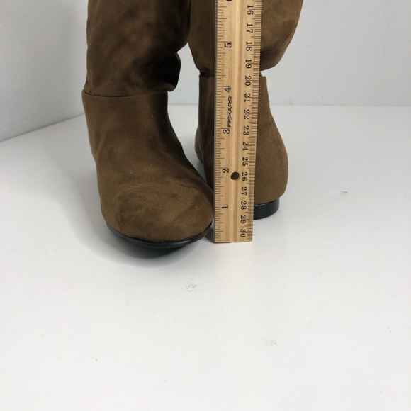 Indigo Road Brown Over Knee Faux Suede Boot 6.5 - Picture 4 of 7